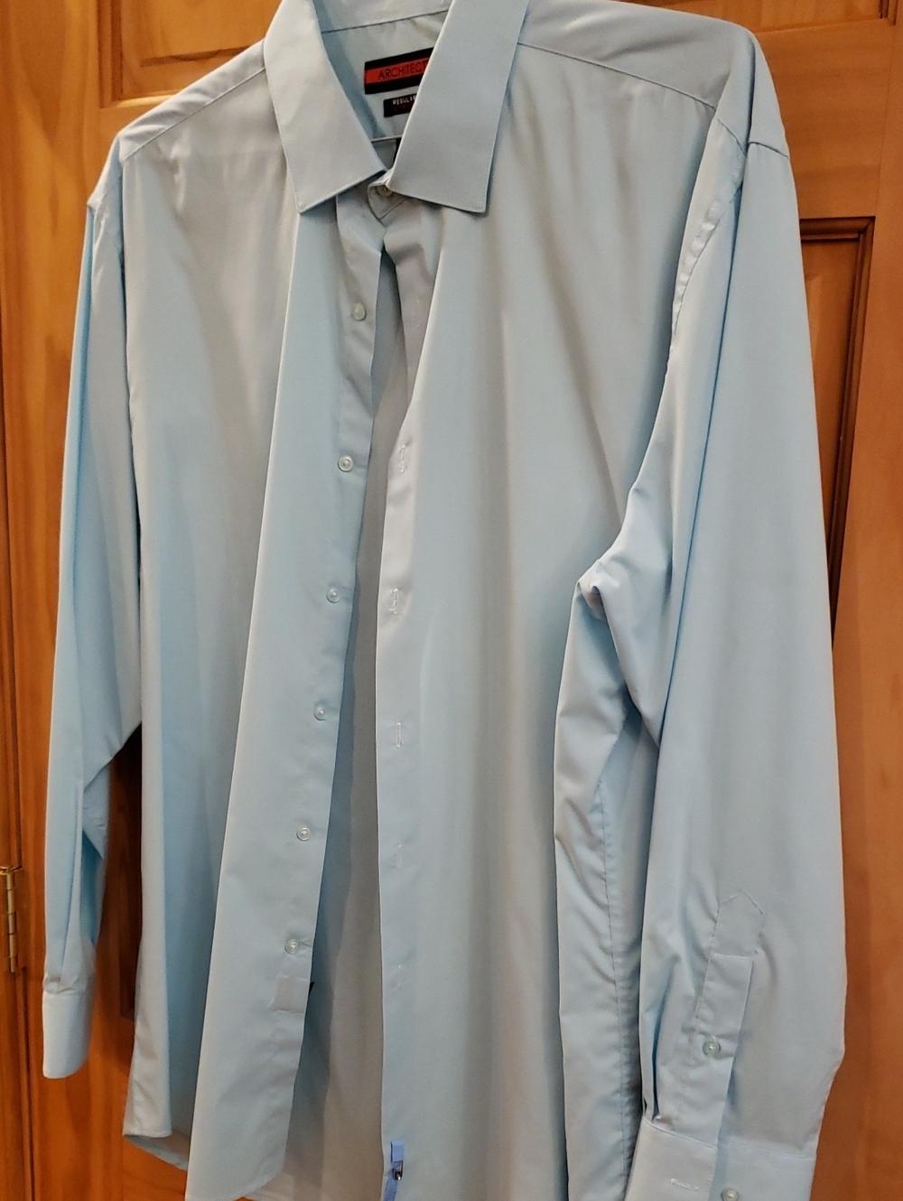 Architect Light Blue Men's Dress Shirt - Classic Collar